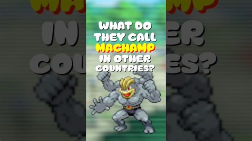 Machamp's name around the world #shorts #pokemon