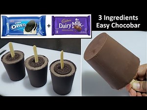 3 Ingredients No Cream No Mould Oreo Dairymilk Chocobar | Instant Chocobar | Chocolate IceCream