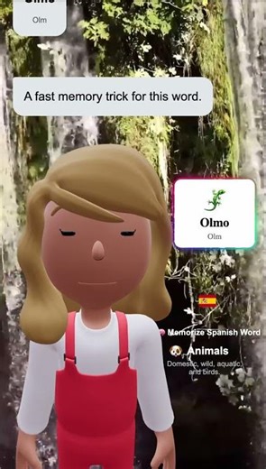 🦎 Olmo (Olm) – Learn Spanish word in 30s