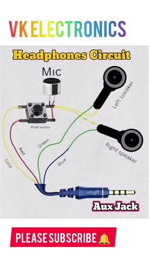 Earphone ka connection diagram#viral #electronic