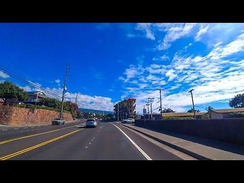 Big Island: Kailua-Kona city drive 4k