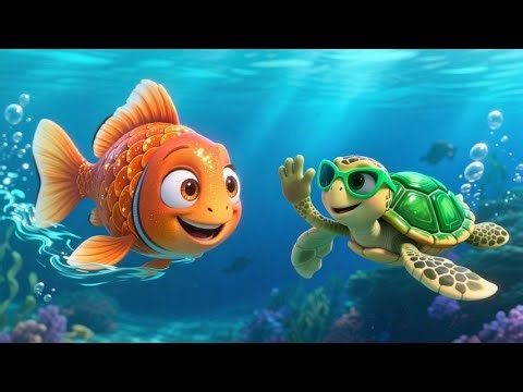 Happy Goldfish Dance 🐠🌊 | Cute Underwater Song for Kids | Nursery Rhymes & Ocean Animal Songs