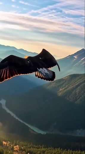 Aigle Royal en Vol Époustouflant | La Majesté de la Nature Capturée | Vidéo Réaliste VEO3/SORA2