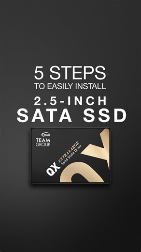 1.9K views · 22 reactions | 5 STEPS to easily install 2.5” SATA SSD Check out this helpful guide for your pc! #tutorial #reels #satassd #teamgroup | TEAMGROUP - Global | Facebook
