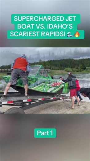 SUPERCHARGED JET BOAT VS. IDAHO’S SCARIEST RAPIDS! 🌊🔥#jetboat #cleetusmcfarland #supercharged #rapidswhitewater #boatinglife