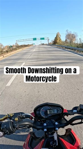 Smooth Downshifting on a Motorcycle