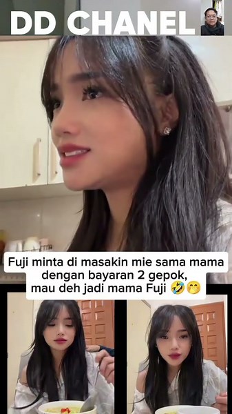 Fuji asked his mother to cook noodles for him in exchange for two wads of cash 🤣 #fujiantiutami #...
