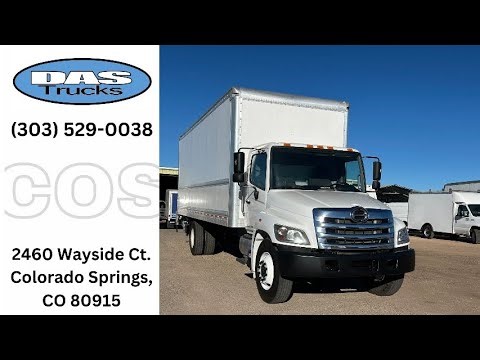 2019 Hino 268A - 26’ Box Truck w/ Liftgate - RWD Regular Cab - Stock#71157