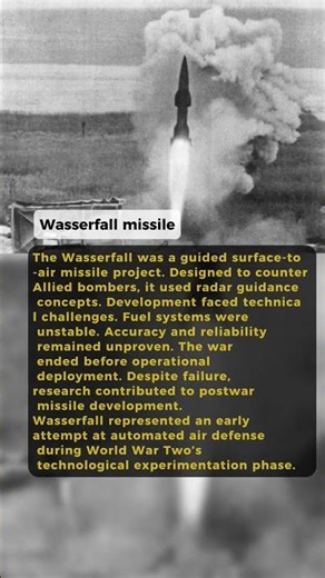 German Wasserfall Missile