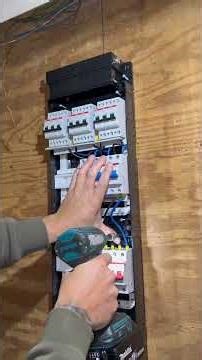 Dutch Electrician - Installation of distribution board with premium finish #electrician #sparky