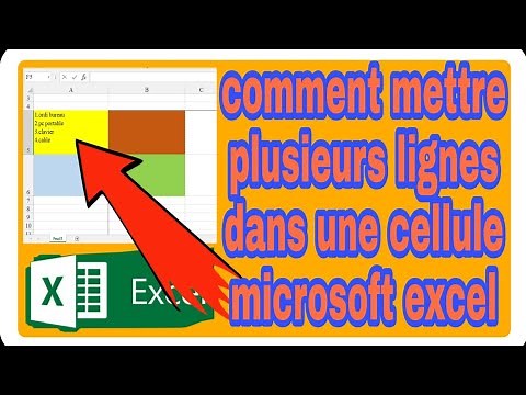 comment mettre plusieurs lignes dans une cellule microsoft excel