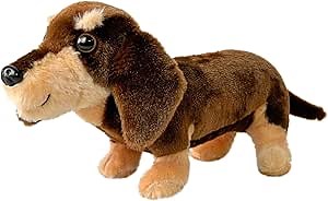 Dogs Stuffed Animals,16”Dachshund Stuffed Animals Toys Plush Dog Stuffed for Kids,Girls,Boys,Pet,Soft Cuddly Plush Toy Realistic Dog Toys as Birthday Gift (Brown)
