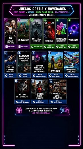 14 FREE GAMES and NEW RELEASES to play this weekend 🎮 #videogames #epic #steam #xbox #shortviral