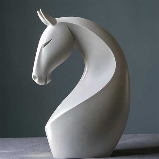 Modern Horse Sculpture STL | Minimal Horse Head 3D Print File | Abstract Animal Statue - Etsy
