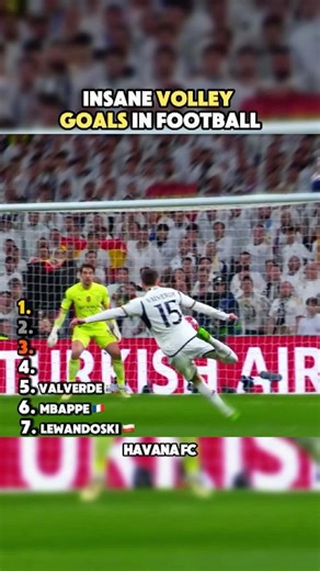Insane volley goals in football 🚀
