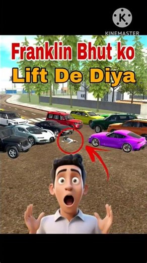 Franklin gave the ghost lift 🤯 || INDIAN BIKE DRIVING 3D || #shorts #gta #gaming #viralvideo #viral