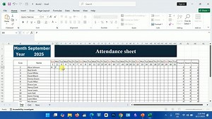 How to make Automatic Attendance Sheet in Ms Excel_ | Dawit Gebreegziabher Tassew
