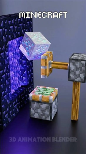 Minecraft Vs Real Life in the Nether 🔥🔥🔥#blender3d #3dart #3danimation #minecraft