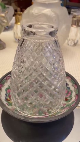 Assembled Fairy Lamp Base | Vintage Japanese Famille Rose Porcelain Dish, Pewter Mount - Etsy