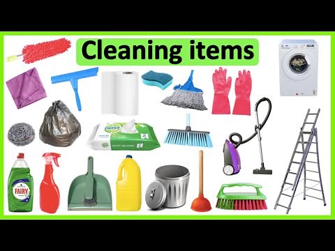 20+ CLEANING TOOLS IN ENGLISH 🧽 🧤 | Improve vocabulary & pronunciation