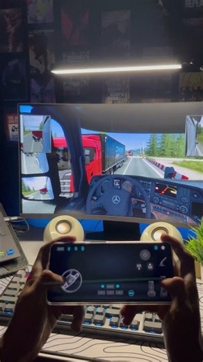 No Controller? Use Your Phone Instead! 📱🎮 #ets2 #fyp