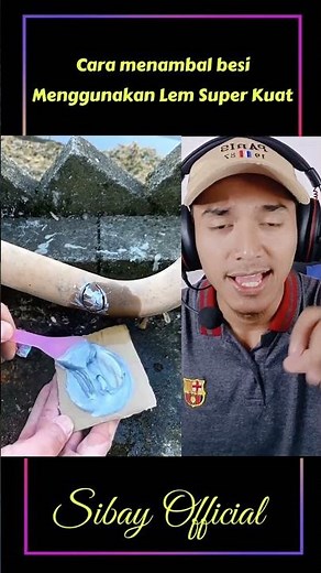 Cara menamba besi menggunakan lem super kuat #shorts