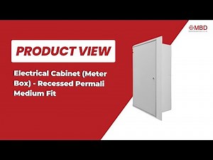 Electrical Cabinet (Meter box) –Recessed Permali Medium Fit