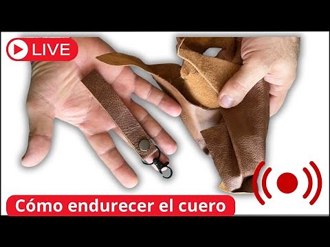 Harden the leather for your projects