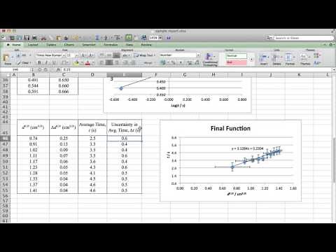 IB Physics Data Analysis for IA