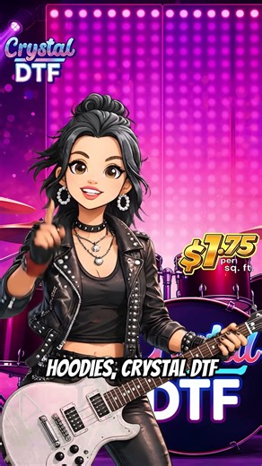 Turn Up Your Merch Sales! 🎸 | Crystal DTF Transfers