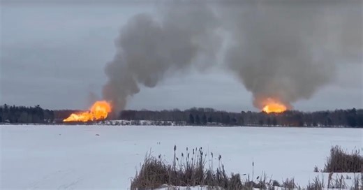 Massive explosion involving gas line reported near Willow River