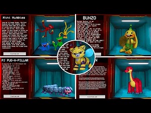 Project: Playtime ALL NEW BOSSES (Bunzo, PJ Pug-A-Pillar, Cat-bee, Candy Cat, Bron, Boogie-Bot)