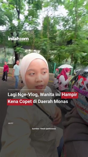 Hati-hati! Aksi Copet Terekam di Monas Jakarta