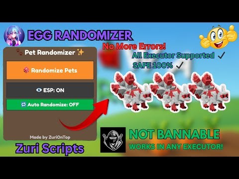 [🥚] Grow A Garden Script Egg Randomizer And Esp - Zuri Scripts | ESP | KEYLESS