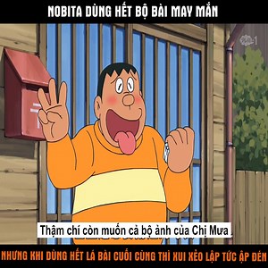 489K views · 8.7K reactions | Nobita vô tình dùng hết bộ bài may mắn, nhưng khi dùng đến lá bài cuối cùng thì xui xẻo lại ập đến | Setup reels | Facebook