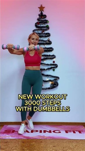 3000 Steps Walking Workout with Dumbbells | Standing Cardio + Strength