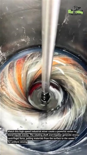High-Speed Industrial Mixer in Action | Perfect Liquid Blending Process