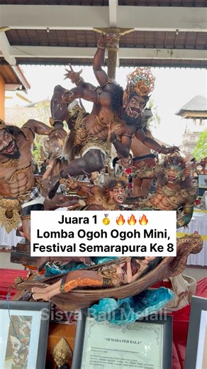 Menyala Seniman Muda Bali‼️Lomba Ogoh Ogoh Mini,Festival Semarapura Ke 8