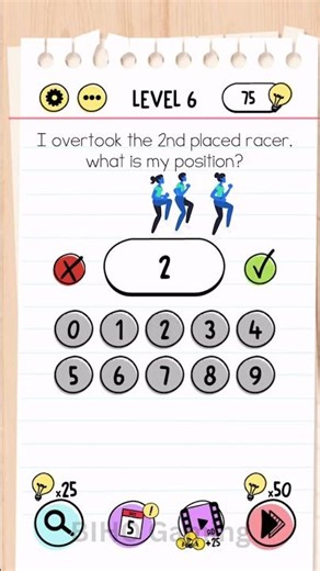 Brain Test : Tricky Puzzles - Level 6 | Walkthrough | Solution #shorts