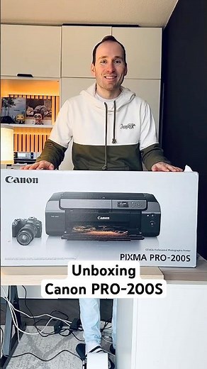 Unboxing the Canon PRO-200S Printer. Our new baby 😍 #unboxing #canonpro200s #pro200s