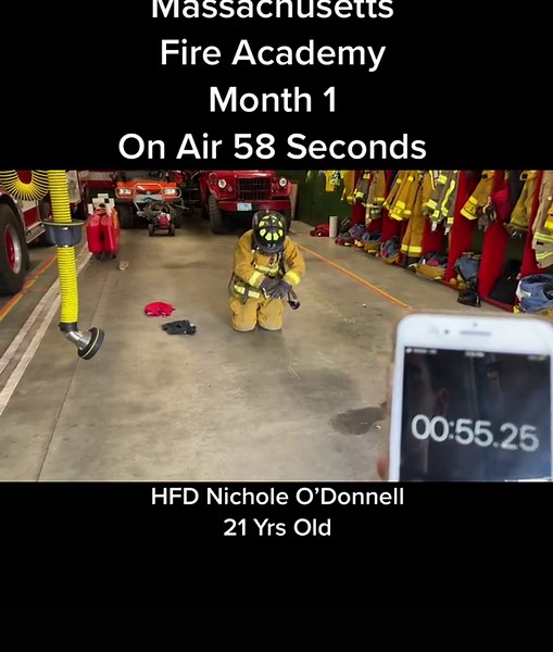 Female Firefighter Donning PPE in Under One Minute