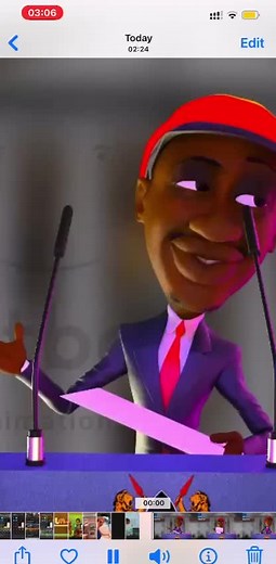 Animated Character's Formal Speech Announcement