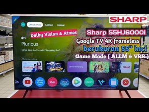 Sharp 4T-C55HJ6000i 55 inch Google TV 4K Review - Perfect for Gaming #sharp #review