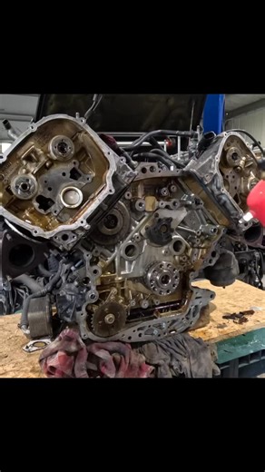 Shop Tool Reviews on Instagram: "Timing Chains were overdue on this Audi 3.0T Quattro. @ecstuning makes it easy with the parts and tools needed for this job. Time to clean the rest up and get it back in the car. #shoplife #ecstuning #mechanic #mechaniclife #tools"