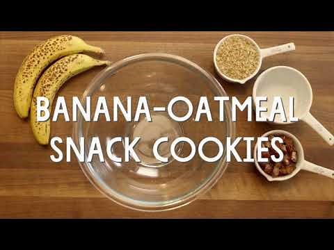 What to eat - 21 Day Daniel Fast Video Recipe - How to make Banana Oatmeal Snack Cookies - Delicious