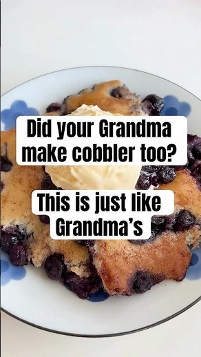 The Easiest Blueberry Cobbler! Juicy, Sweet & So Good