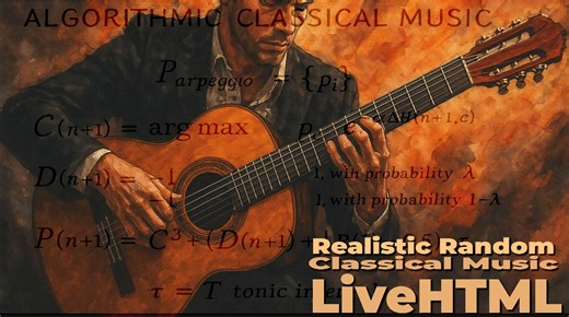 Generative Classical Guitar Engine with Human-Like Stretch Algorithms in Web Audio