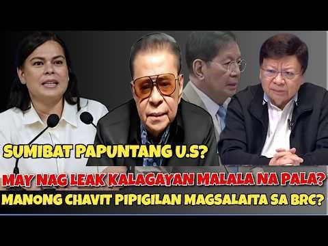 BREAKING NEWS! SUMIBAT PAPUNTANG AMERIKA? MANONG CHAVIT PINIPIGILAN MAGSALITA?
