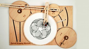 Eat Your Heart Out, Spirograph. Clycloid Drawing Machine is the Ultimate Design Tool