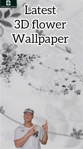 Latest Flower Wallpaper Designs for Living Room | New Flower Wallpaper Designs 2026 #shorts #viral